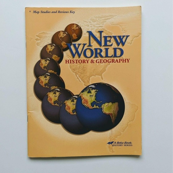 5/$12 Homeschool A Beka New World History Geography 6 Map Studies Review Teacher - Picture 1 of 7
